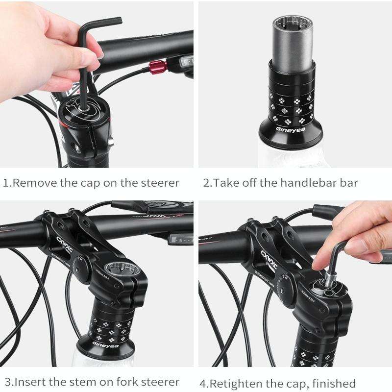 CXWXC MTB Road Bike Adjustable Stem Ultralight Aluminum Alloy Bike Stem( 145mm)