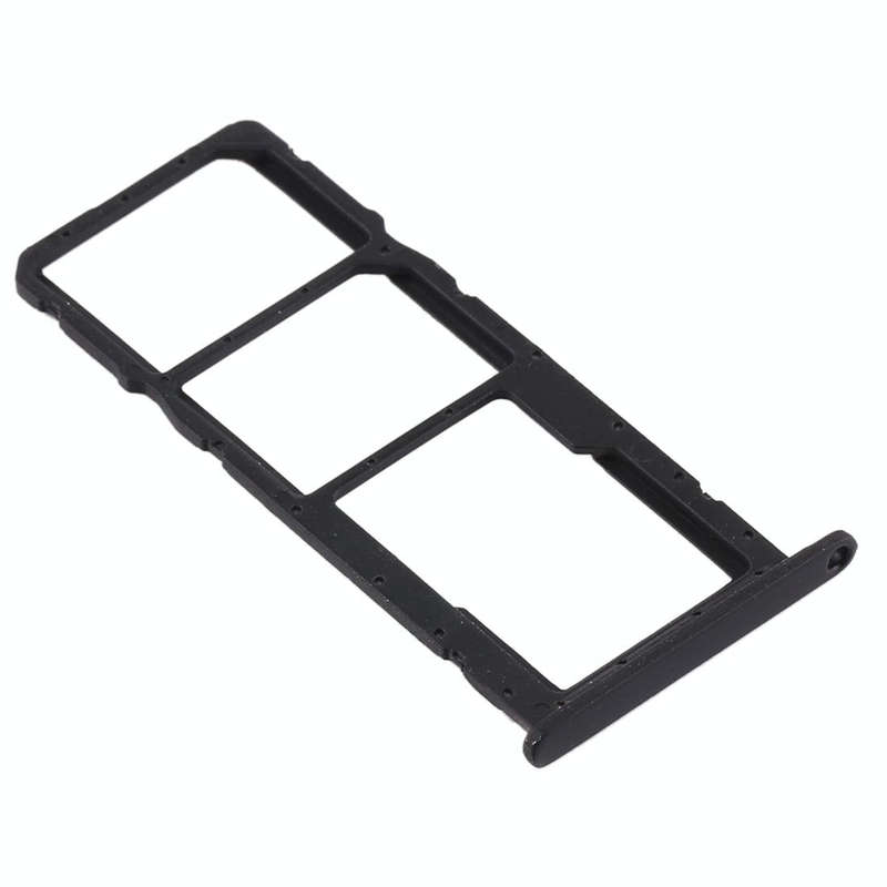 SIM Card Tray + SIM Card Tray + Micro SD Card Tray for Huawei Y6s (2019) (Black)