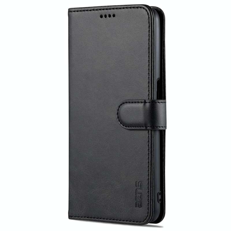 For OPPO A16 AZNS Skin Feel Calf Texture Horizontal Flip Leather Case with Card Slots & Holder & ...