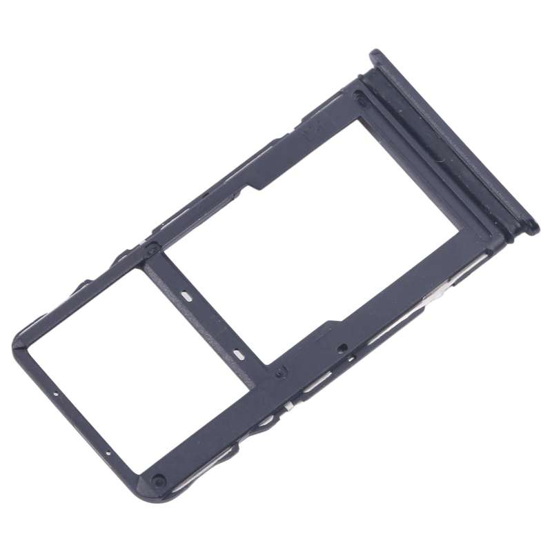 For TCL 20s Original SIM Card Tray + Micro SD Card Tray (Black)