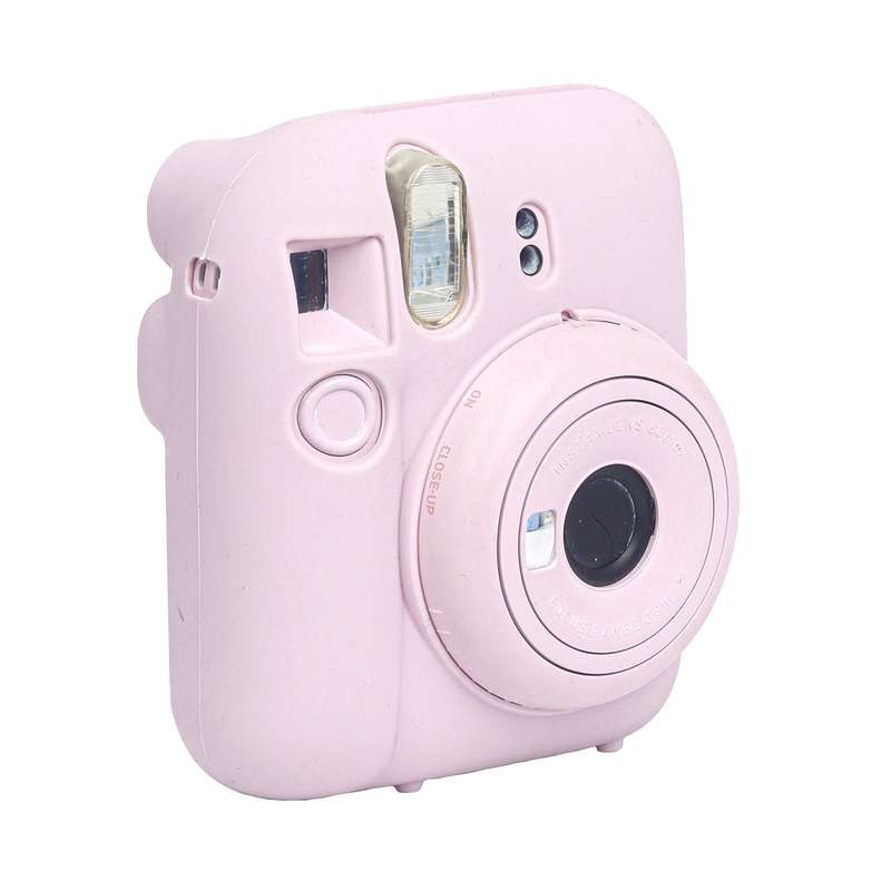 For FUJIFILM instax mini 12 Soft Silicone Camera Protective Case(Pink)