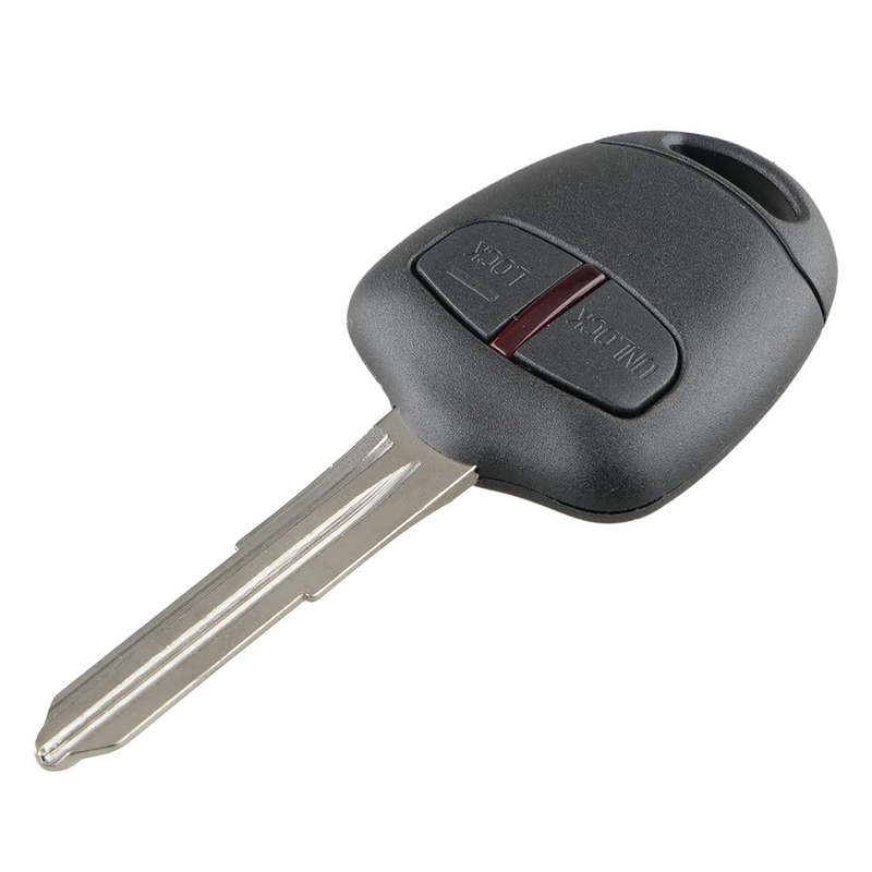 For MITSUBISHI 2 Buttons Intelligent Remote Control Car Key with 46 Chip & Battery & Right Slot, ...