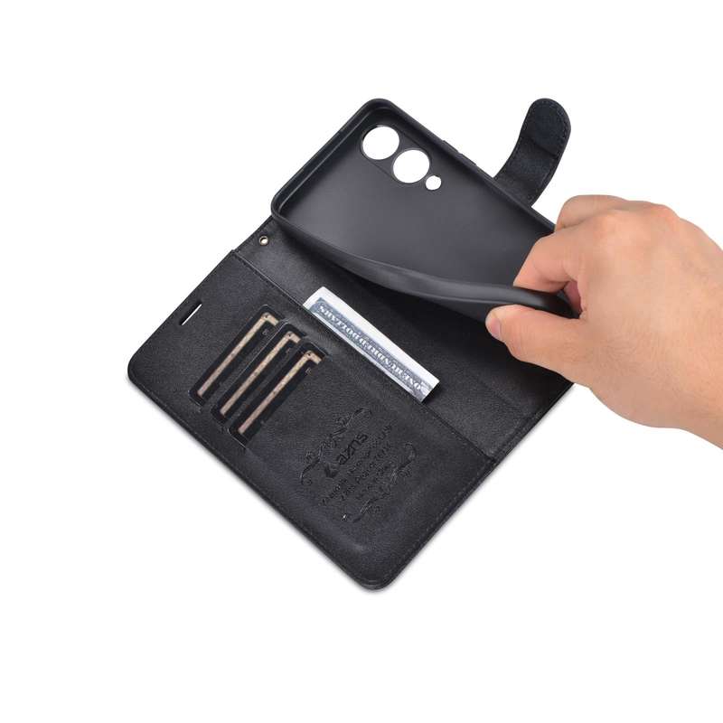 For vivo Y17s AZNS Sheepskin Texture Flip Leather Phone Case(Black)