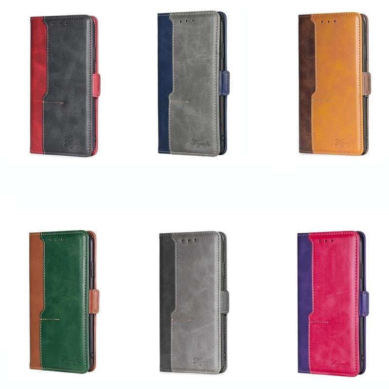 For Tecno Pop 2/Pop 2 F/Pop 2 Pro/Pop 2 Power/Itel P13 Contrast Color Side Buckle Leather Phone C...