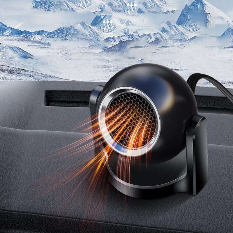12V Winter Car-mounted Fast-heating Air Heater Window Glass Defogging Heater(Black)