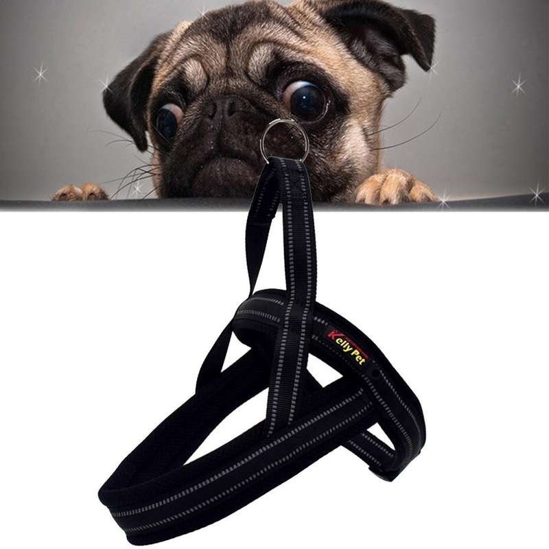 Pet Dogs A7 Reflective Polyester Chest Harness Lead Leash Traction Big Dogs Safety Chain Rope Col...