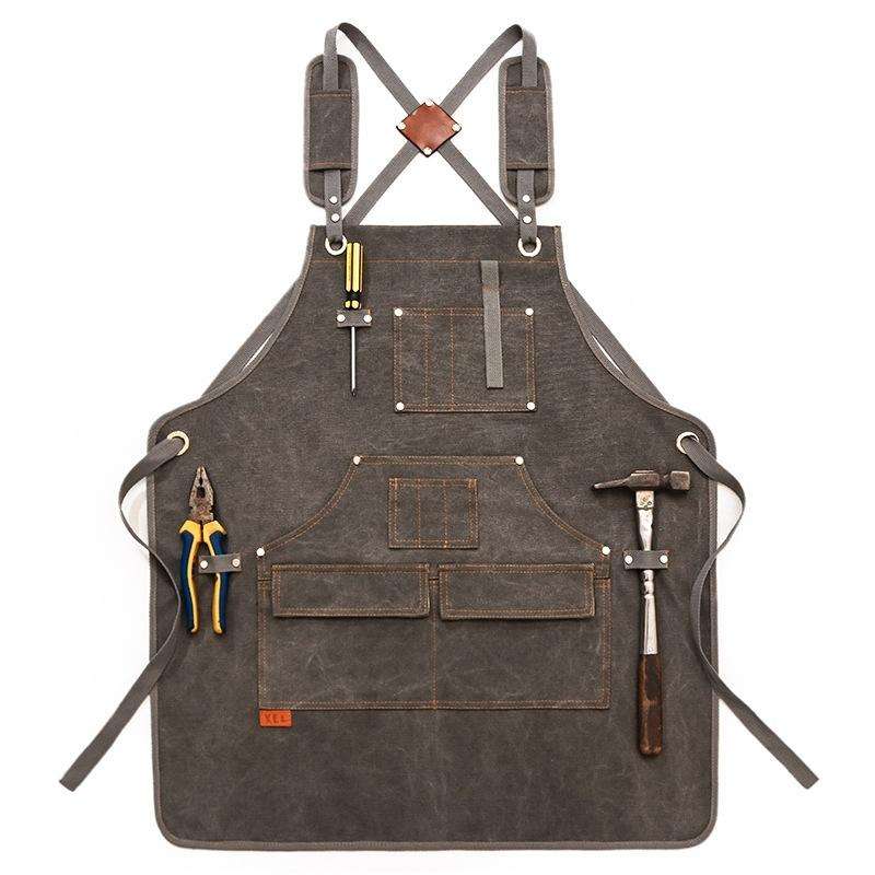 Canvas Apron Barber Roasting Cafe Gardening Woodworking Men And Women Canvas Work Clothes, Specif...