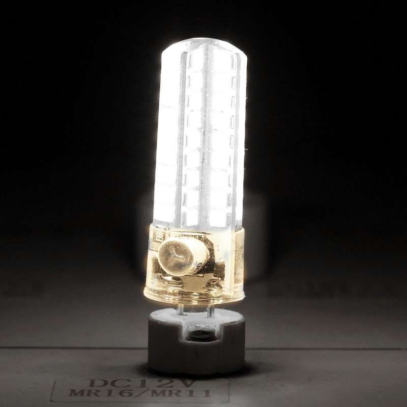 GY6.35 72 LEDs SMD 2835 Corn Light Bulb, AC/DC 12V (White Light)