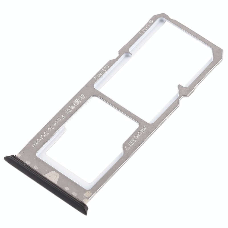 For OPPO A79 2 x SIM Card Tray + Micro SD Card Tray (Black)