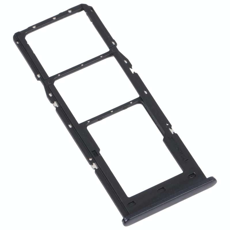 For Samsung Galaxy A04s SM-A047F Original SIM Card Tray + SIM Card Tray + Micro SD Card Tray (Black)