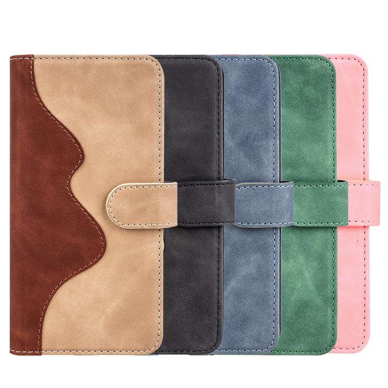 For OPPO Reno8 Stitching Horizontal Flip Leather Phone Case(Blue)