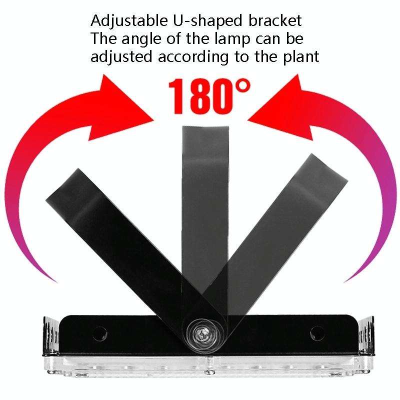 LED Plant Light Full Spectroscopy Waterproof Growth Lamp Three-wire Access 24 Beads 25W