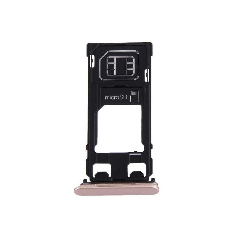 SIM Card Tray + Micro SD Card Tray + Card Slot Port Dust Plug for Sony Xperia X (Single SIM Versi...