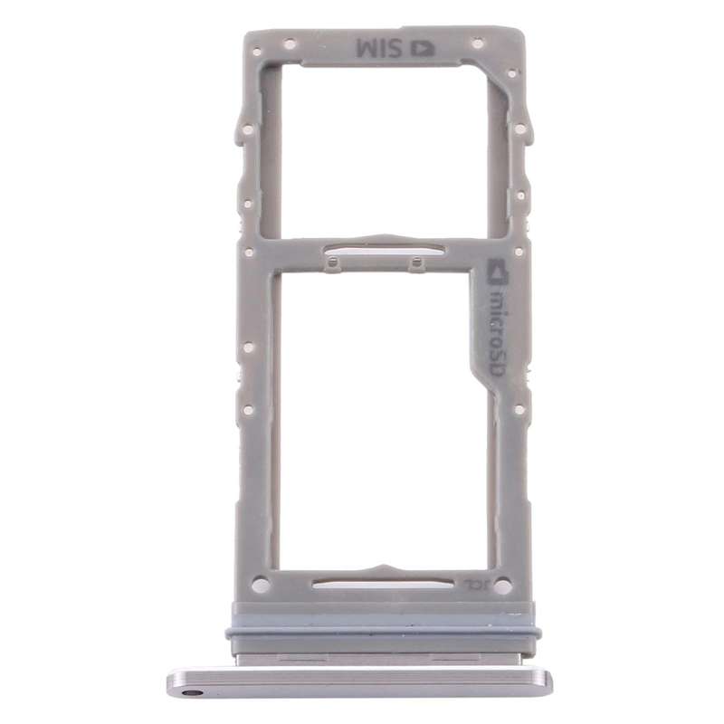 For Samsung Galaxy Note 10 Lite SM-N770 SIM Card Tray + Micro SD Card Tray (Silver)