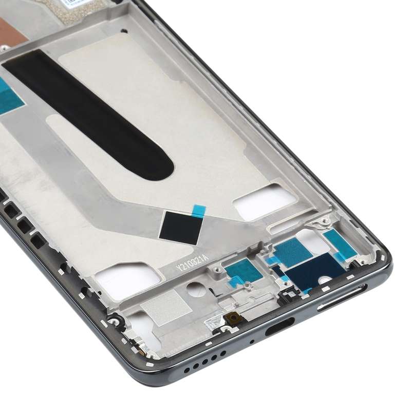 Original Front Housing LCD Frame Bezel Plate for Xiaomi Poco F3 M2012K11AG (Black)