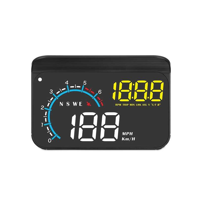 M12 OBD2 + GPS Mode Car Head-up Display HUD Overspeed / Speed / Water Temperature / Low Voltage /...