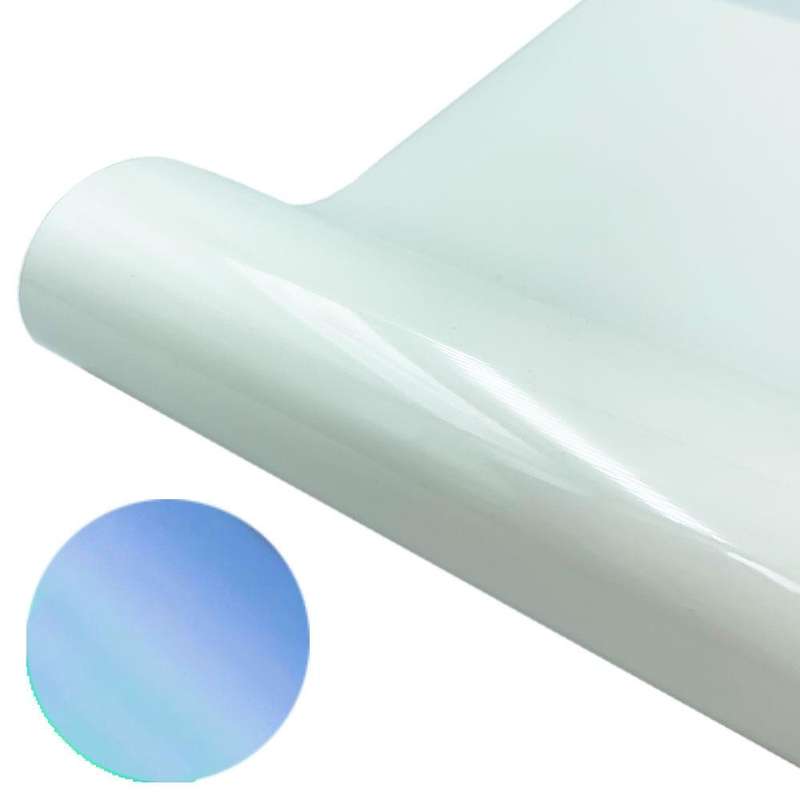 30 x 50cm Luminous PU Engraving Film Heat Transfer Vinyl(White Glowing Blue Light)