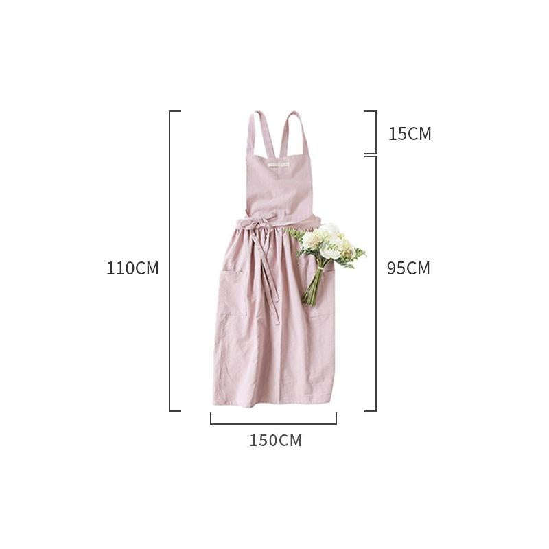 Cotton Simple Home Woman Apron(Oat)