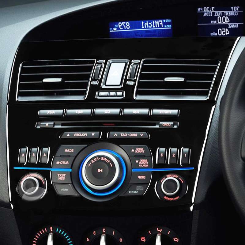 For Mazda 3 Axela 2010-2013 4 in 1 Car Central Control Radio Set A Decorative Sticker, Right Drive