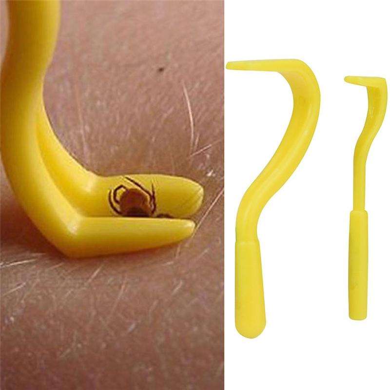 2 PCS Pet Catcher Flea Clipper Animal Deworming Pull Hard Tick Extractor Cats and Dogs Lice Scave...