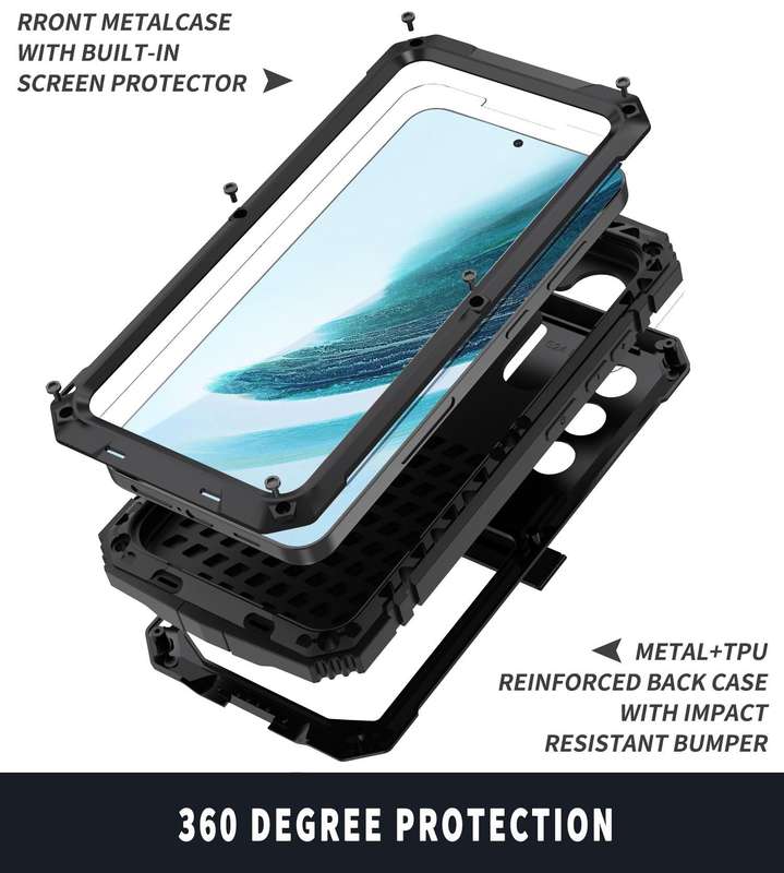 For Samsung Galaxy S24+ 5G R-JUST Life Waterproof Dustproof Shockproof Phone Case(Black)