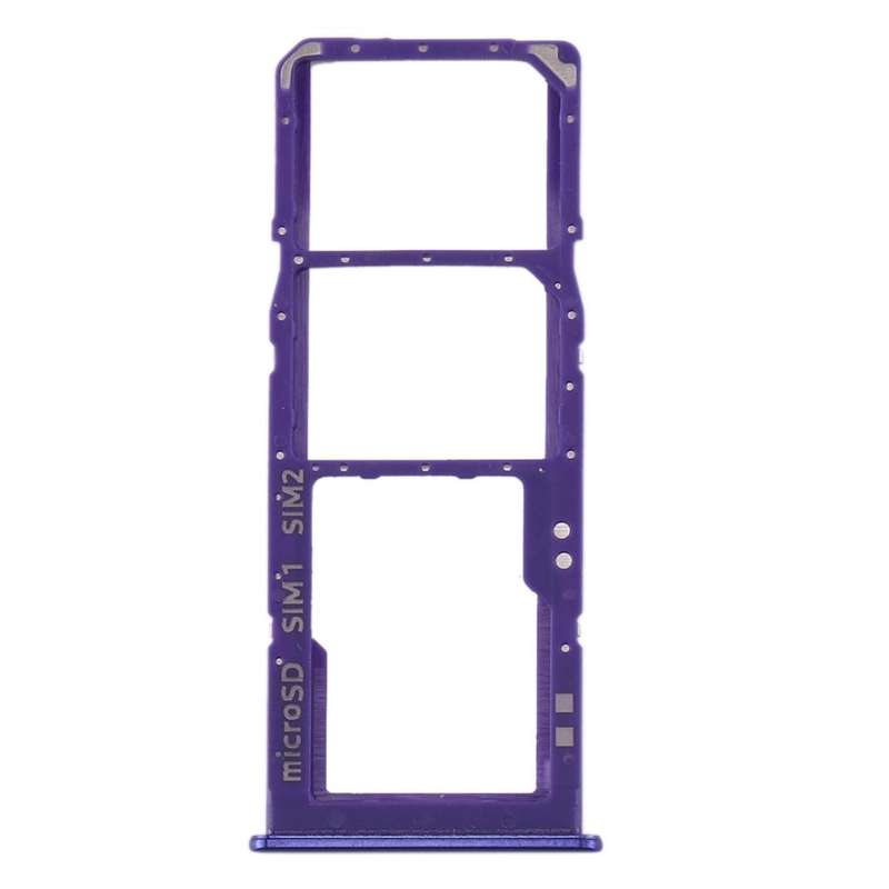 For Samsung Galaxy A30s SIM Card Tray + SIM Card Tray + Micro SD Card Tray (Blue)