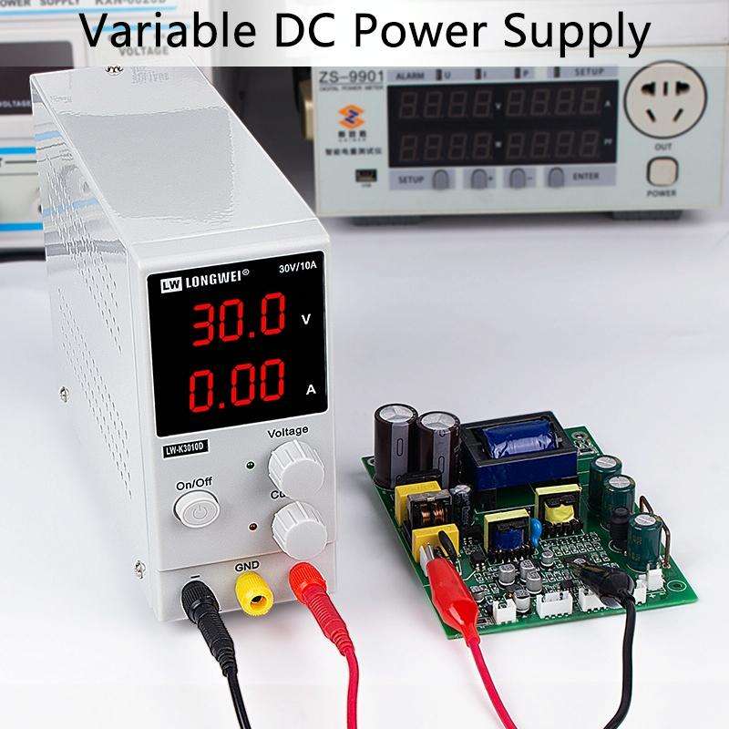 K3010D 30V 10A DC Switching Regulated Powers Supply Phone Repair Voltage Regulator(US Plug)