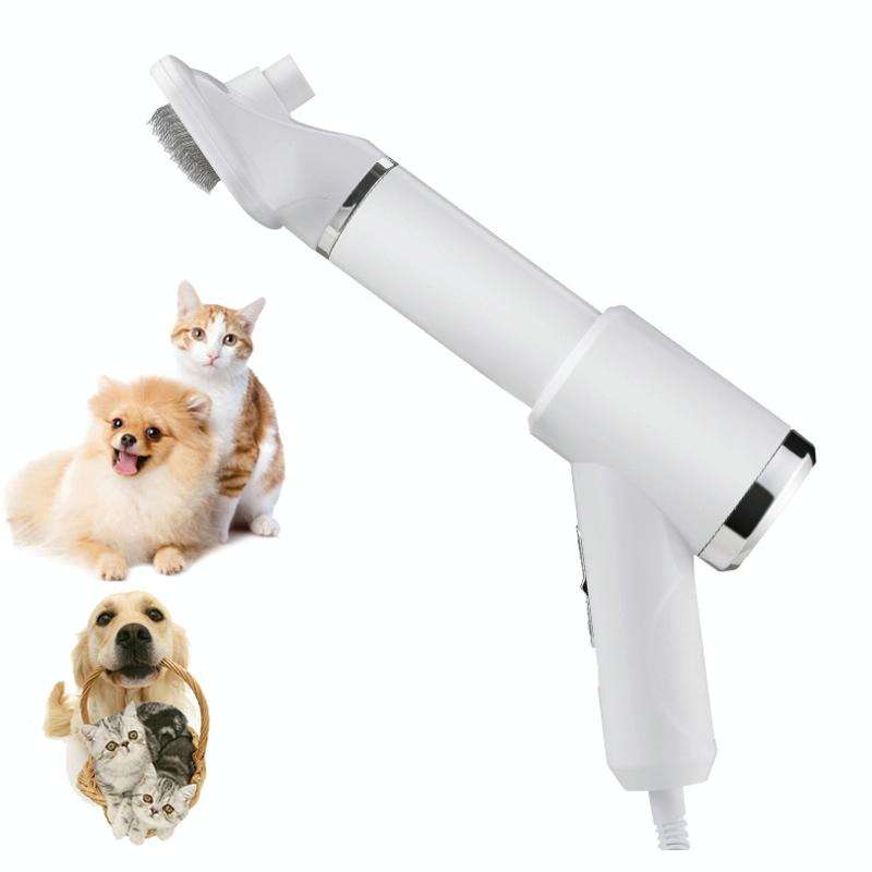 Pet Electric Comb Cat And Dog Brushing Cleaning Hair Dryer, Specification: UK Plug(3 Generation 8...