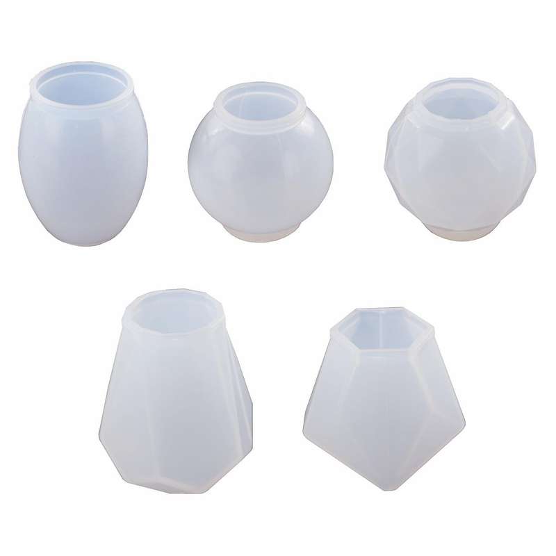 DIY Crystal Epoxy Resin Red Wine Stopper Silicone Mold,Style: Five Molds