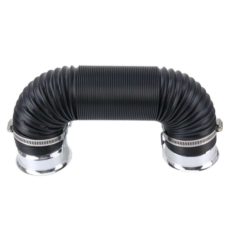 Car Auto Universal Tube Air Filter Adjustable Cold Air Injection Intake System Pipe Without Air F...