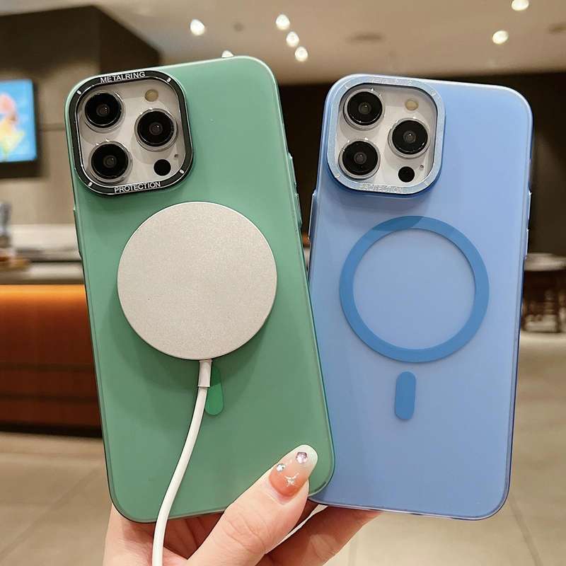 For iPhone 11 Frosted PC MagSafe TPU Phone Case(Black)