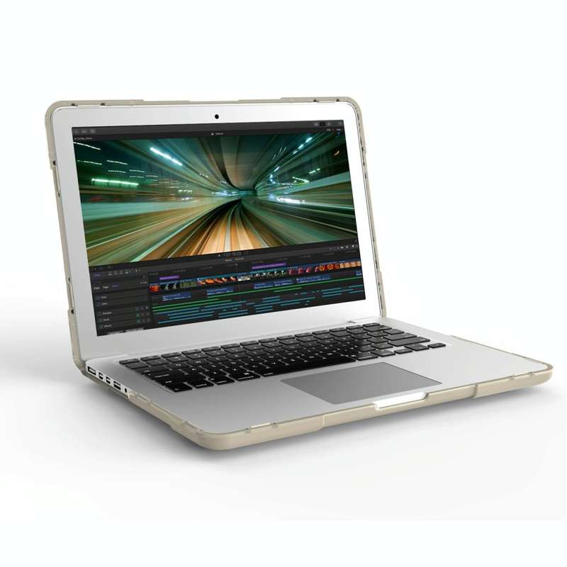 For MacBook Air 13.3 inch A1932 (2018) TPU + PC Two Color Laptop Protective Case(Khaki)