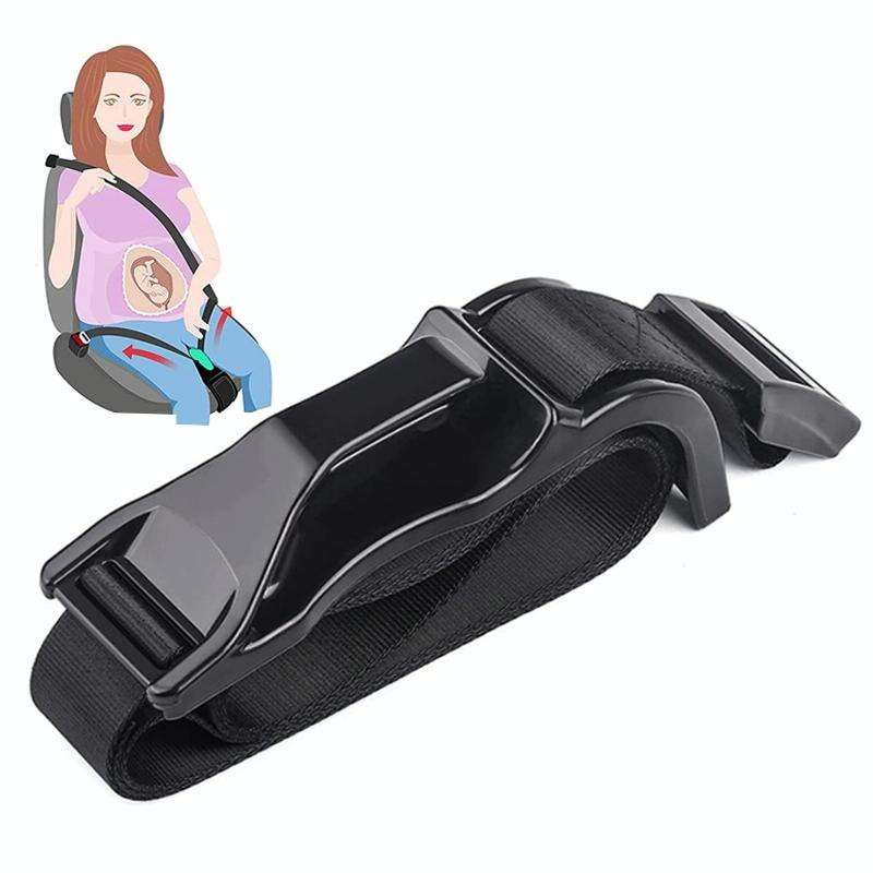 Pregnant Car Seat Belt Anti Stranglehold Belly Protection Fetal Regulator(Black)