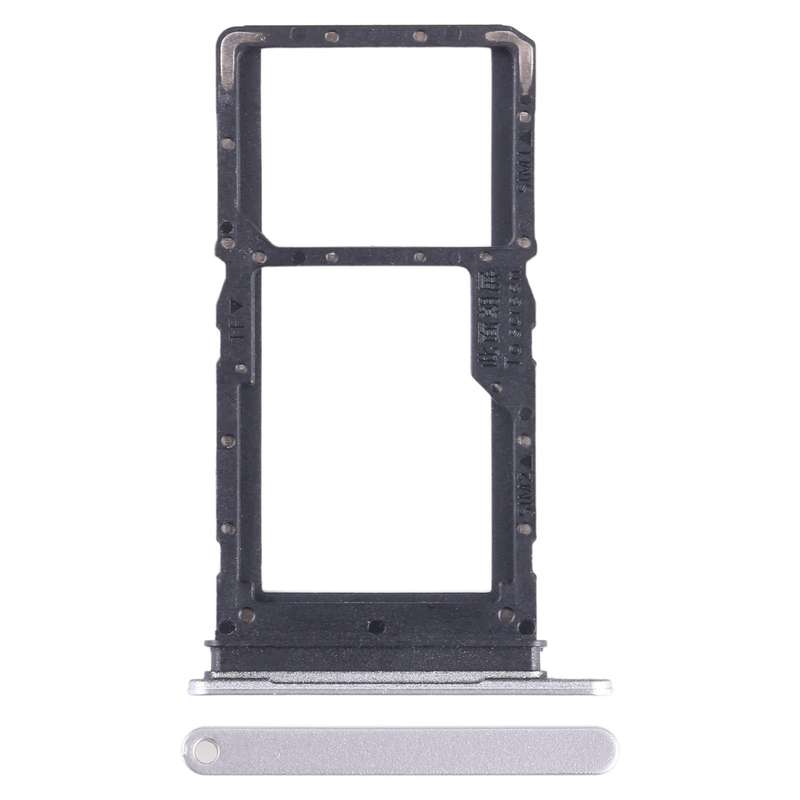 For Honor X6 SIM + SIM / Micro SD Card Tray (Silver)