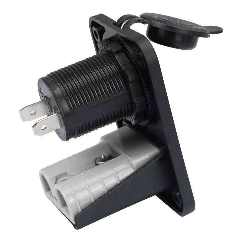 Large Current Plug With 12V Cigarette Lighter Panel Combination
