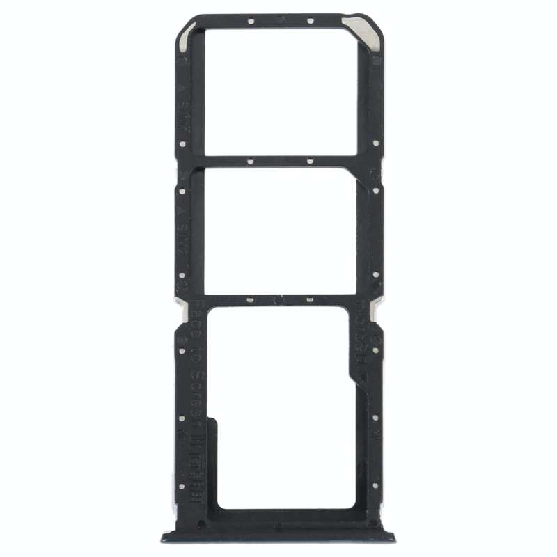 For OPPO Reno5 Lite / Reno5 F / A94 4G SIM Card Tray + SIM Card Tray + Micro SD Card Tray (Black)