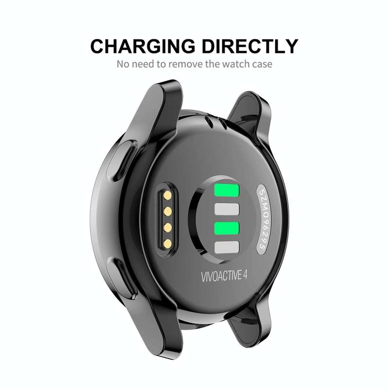 For Garmin Venu 2S 40mm / Vivoactive 4S 40mm ENKAY Hat-Prince Full Coverage Electroplate TPU Soft...