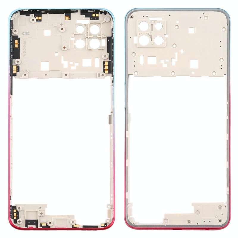 For OPPO A72 5G PDYM20 Middle Frame Bezel Plate (Blue)