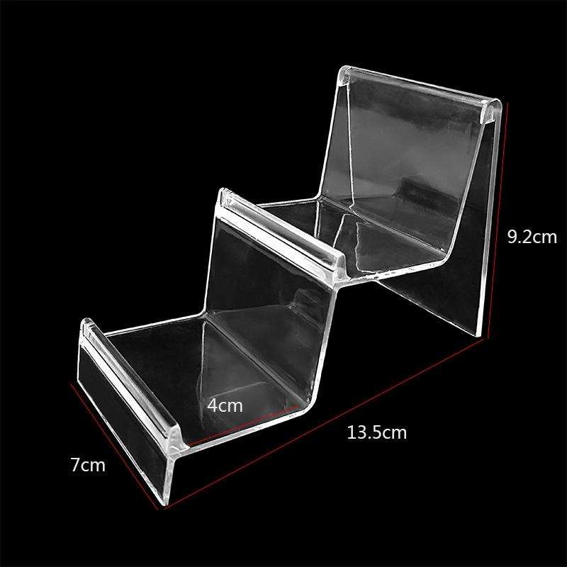 10 PCS Thickened Transparent Wallet Holder Plastic Phone Mask Display Stand Counter Display Stand...
