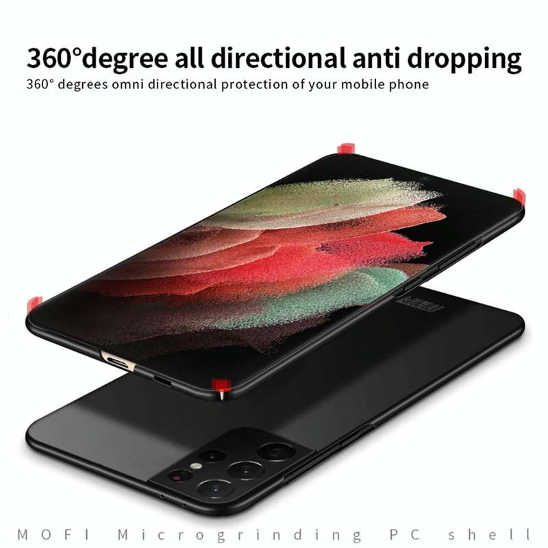 For Samsung Galaxy S21 Ultra 5G MOFI Frosted PC Ultra-thin Hard Case(Black)