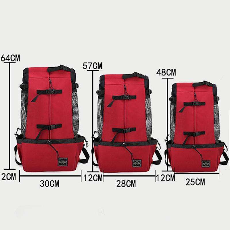 Ventilated And Breathable Washable Pet Portable Backpack, Size: M(Red)
