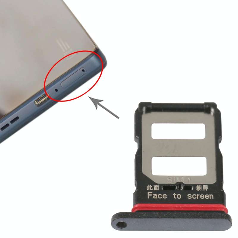For Xiaomi Poco F4 SIM Card Tray + SIM Card Tray (Black)