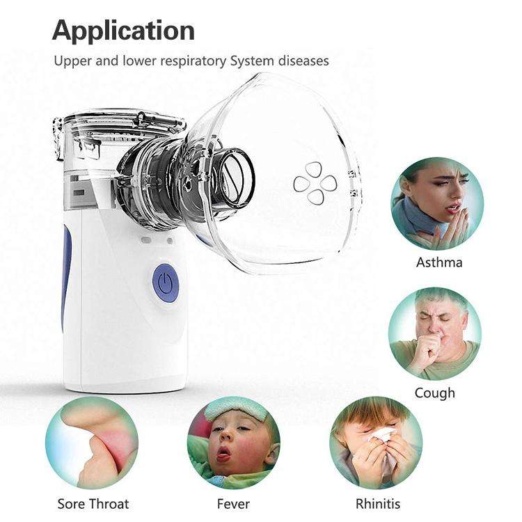 Portable Ultrasonic Nebulizer Mini Handheld Inhaler Respirator Health Care Home Machine Atomizer ...