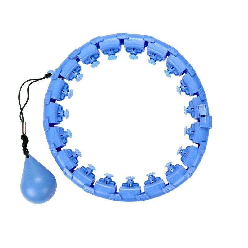 Weighted Fitness Hoop Abdomen Circle, Specification: 19 Knots (Blue)