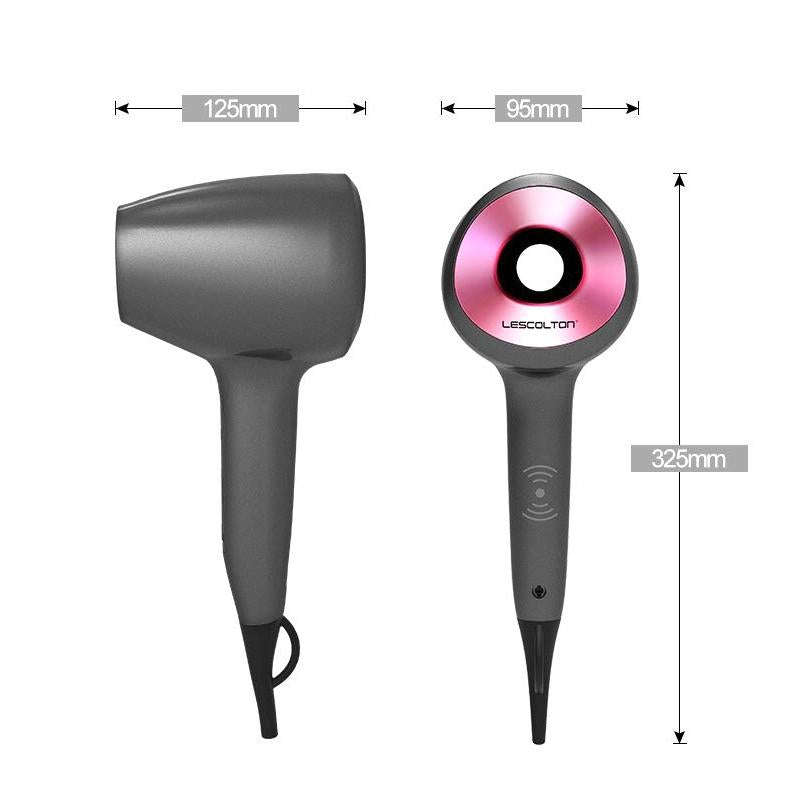 Lescolton 9809 Household Smart High-power Cold Hot Wind Leafless Negative Ion Hair Dryer with Hai...