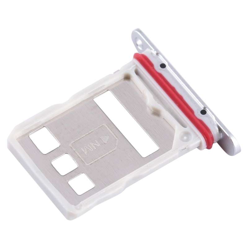 For Huawei Mate 60 SIM + NM Card Tray (Silver)
