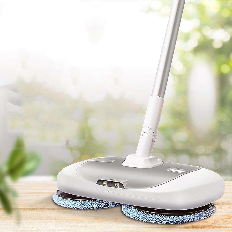 Cordless Electric Rotary Mop Floor Scrubber Household Handheld Water Spray Cleaning Multifunction...