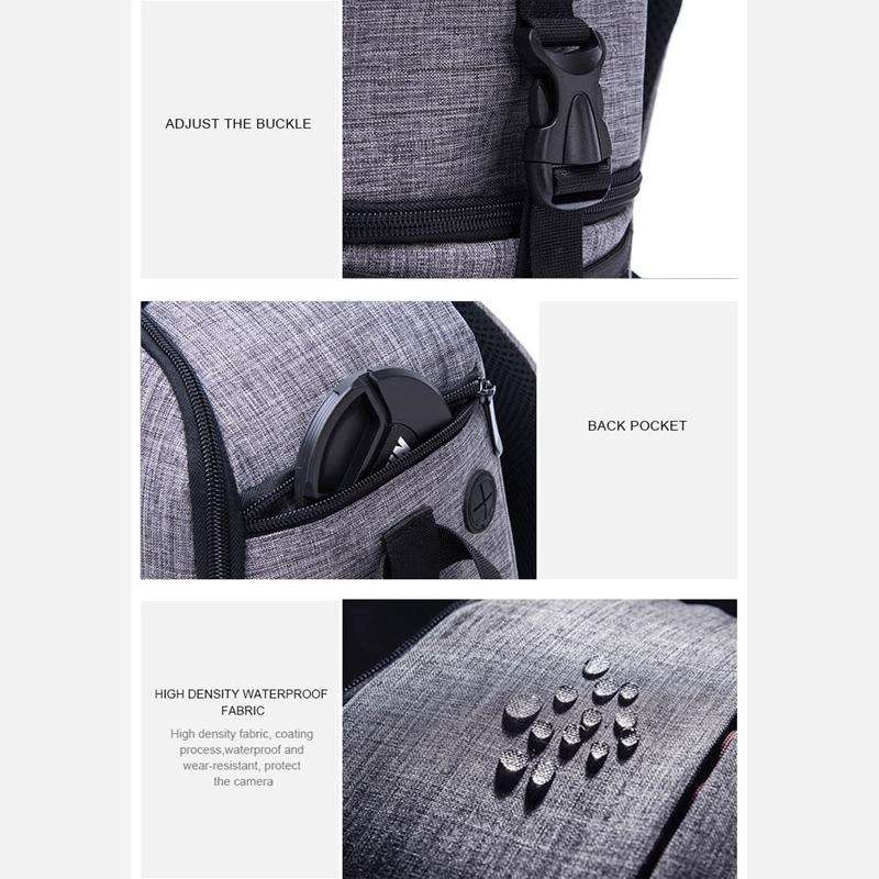 Multi-functional Waterproof Nylon Shoulder Backpack Padded Shockproof Camera Case Bag for Nikon C...