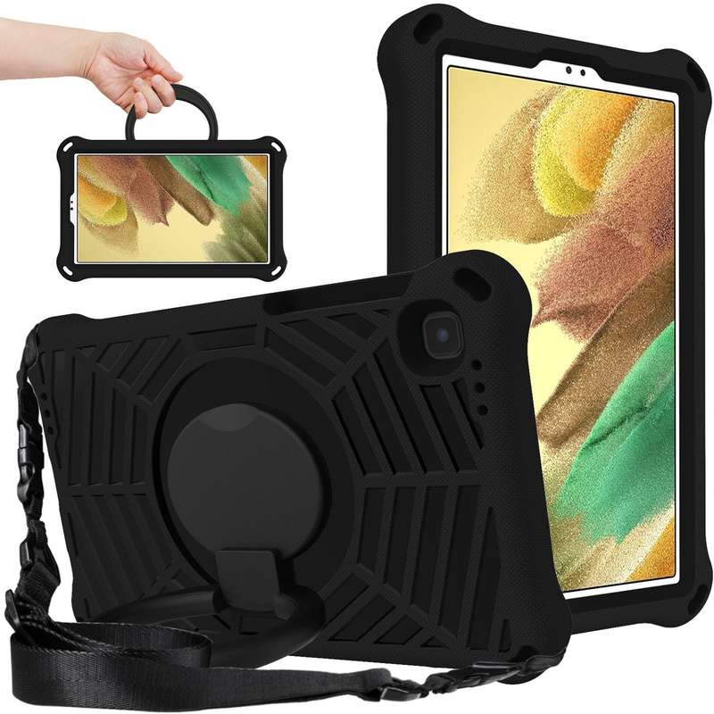 For Samsung Galaxy Tab A7 Lite 8.7 SM-T220 Spider King EVA Protective Tablet Case(Black)