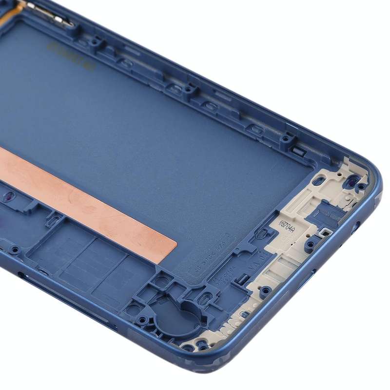 For Galaxy J8 (2018), J810F/DS, J810Y/DS, J810G/DS Back Cover with Side Keys & Camera Lens (Blue)